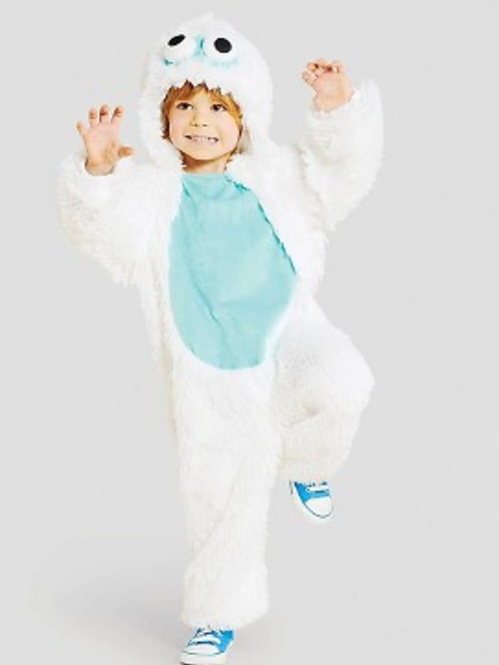 Yeti Abominable Snowman Adult Onesie Halloween Costume Cosplay Size Medium